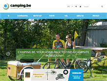 Tablet Screenshot of camping.be