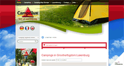 Desktop Screenshot of camping.lu