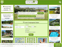 Tablet Screenshot of es.camping.info