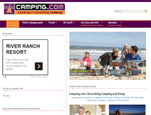 Tablet Screenshot of camping.com